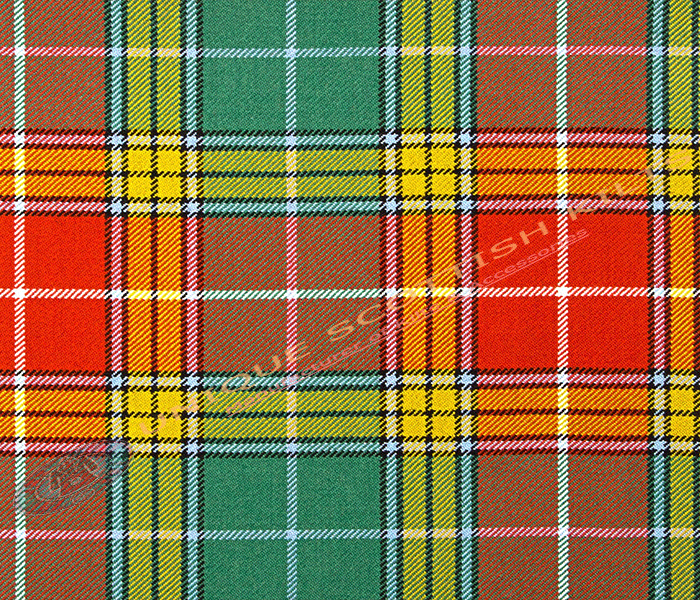 Buchanan-Ancient-Tartan Fabric - Running Yards - 16 Oz Weight, 54 inches Width