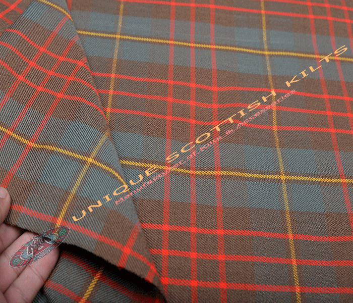 Cameron-Hunting-Weathered-Tartan Fabric - Running Yards - 16 Oz Weight, 54 inches Width - Image 3