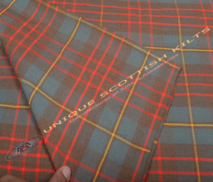 Cameron-Hunting-Weathered-Tartan Fabric - Running Yards - 16 Oz Weight, 54 inches Width - Image 2