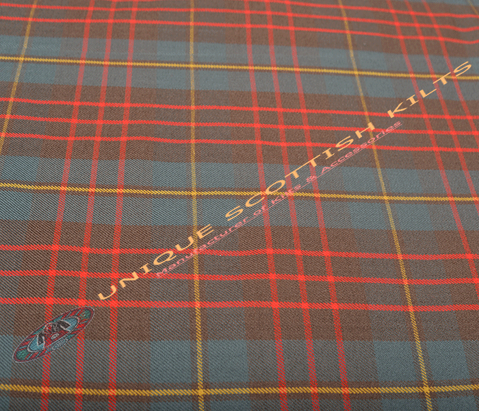 Cameron-Hunting-Weathered-Tartan Fabric - Running Yards - 16 Oz Weight, 54 inches Width
