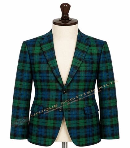 Campbell Ancient Tartan Coat - Premium Highland Handmade Jacket