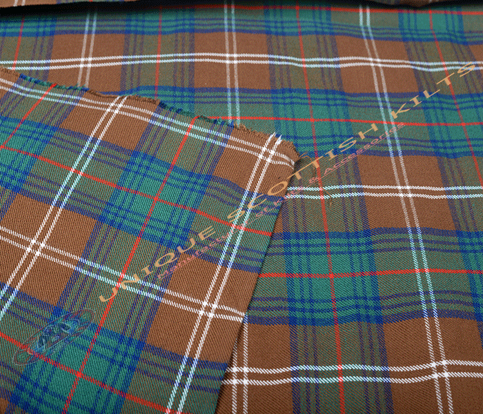 Chisholm-Hunting-Ancient-Tartan Fabric - Running Yards - 16 Oz Weight, 54 inches Width - Image 3
