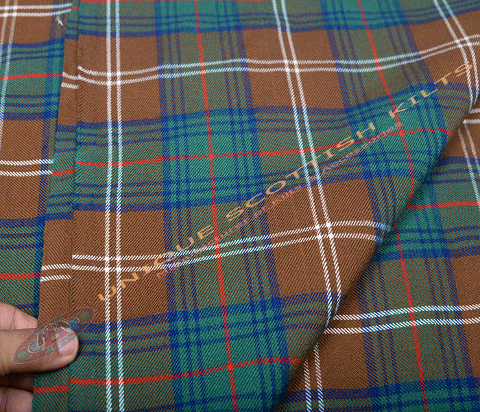 Chisholm-Hunting-Ancient-Tartan Fabric - Running Yards - 16 Oz Weight, 54 inches Width - Image 2