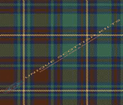 County-kerry-Tartan Fabric - Running Yards - 16 Oz Weight, 54 inches Width
