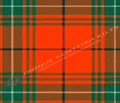 Cumming-Or-Comyn-Tartan Fabric - Running Yards - 16 Oz Weight, 54 inches Width