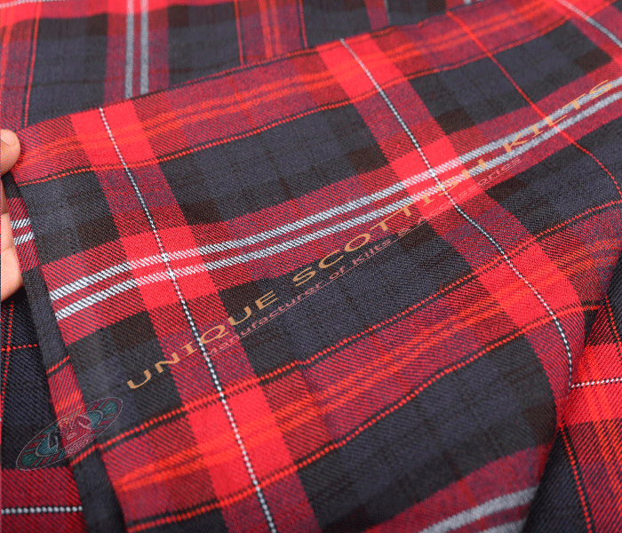 Evans-Welsh-Tartan Fabric - Running Yards - 16 Oz Weight, 54 inches Width - Image 3