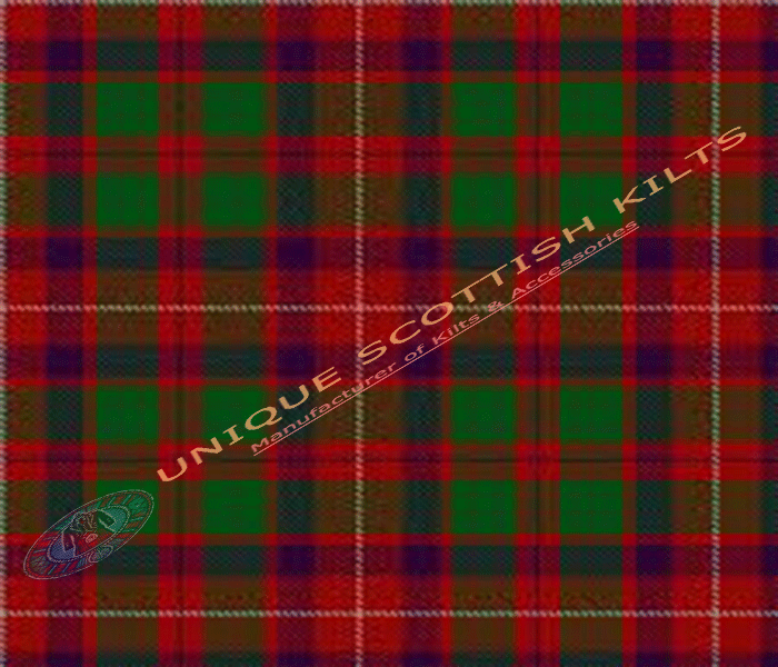 Geddes-Tartan Fabric - Running Yards - 16 Oz Weight, 54 inches Width