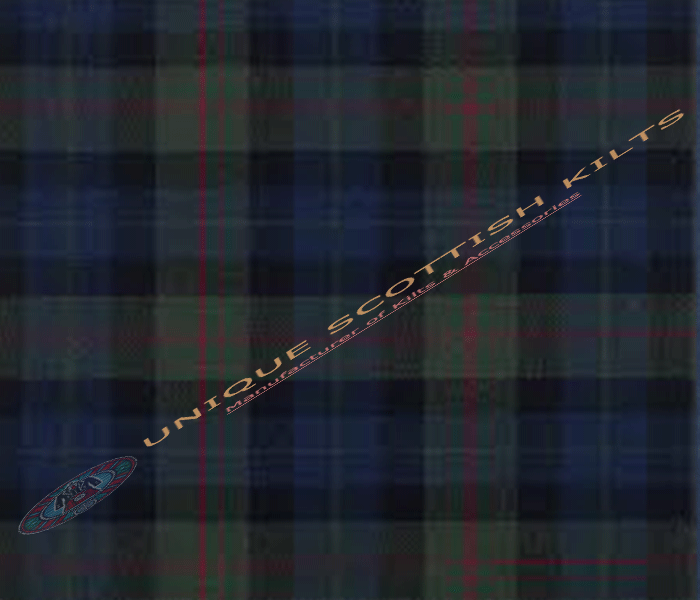 Gun-Tartan Fabric - Running Yards - 16 Oz Weight, 54 inches Width