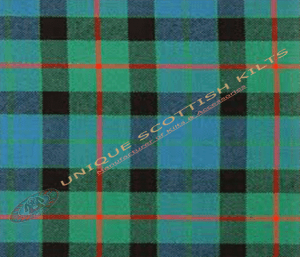 Gunn-Ancient-Tartan Fabric - Running Yards - 16 Oz Weight, 54 inches Width