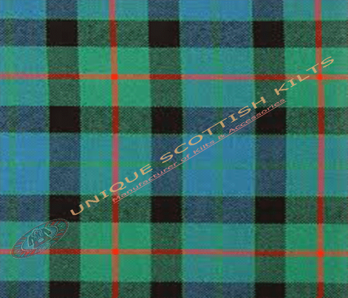 Gunn-Ancient-Tartan Fabric - Running Yards - 16 Oz Weight, 54 inches Width