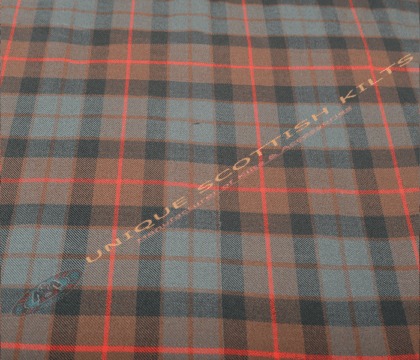 Gunn-Weathered-Tartan Fabric - Running Yards - 16 Oz Weight, 54 inches Width