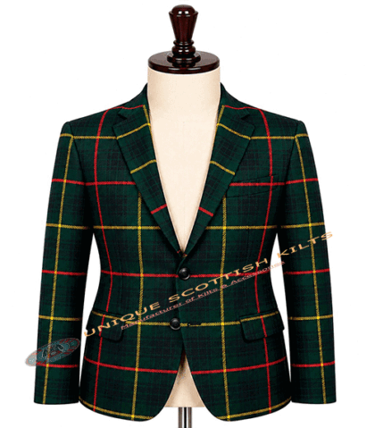 Hunting Stewart Tartan Coat - Premium Highland Handmade Jacket