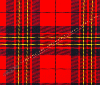 Leslie-Red-Modern-Tartan Fabric - Running Yards - 16 Oz Weight, 54 inches Width