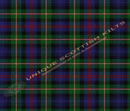 Mackenzie-Morgan-Tartan Fabric - Running Yards - 16 Oz Weight, 54 inches Width