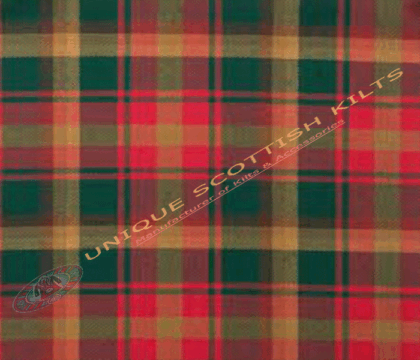 Maple-Leaf-Canadian-Tartan Fabric - Running Yards - 16 Oz Weight, 54 inches Width