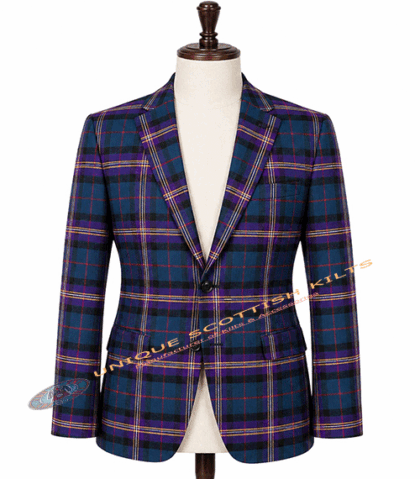 Masonic Tartan Coat - Premium Highland Handmade Jacket