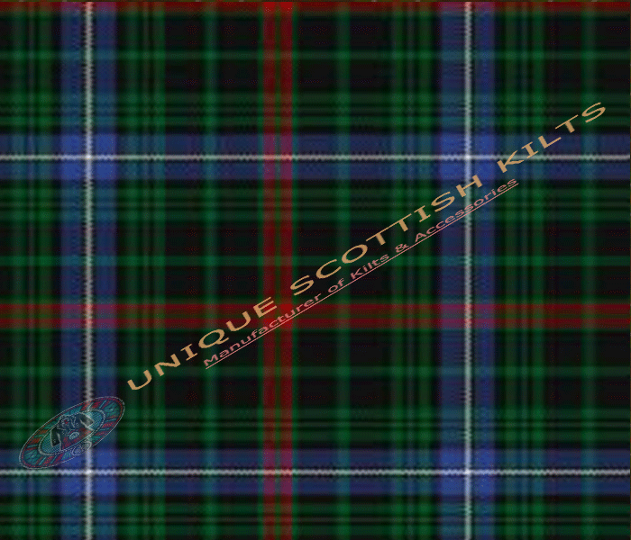 Mckean-Family-Tartan Fabric - Running Yards - 16 Oz Weight, 54 inches Width