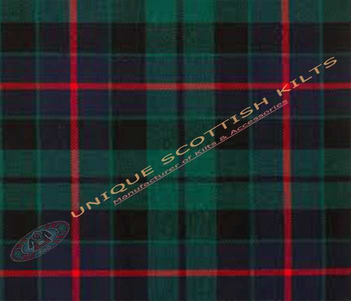 Morrison-Green-Modern-Tartan Fabric - Running Yards - 16 Oz Weight, 54 inches Width