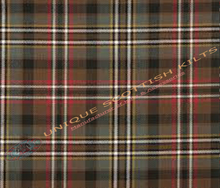 Scott-Green-Weathered-Tartan Fabric - Running Yards - 16 Oz Weight, 54 inches Width