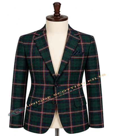 Scottish National Tartan Coat - Premium Highland Handmade Jacket