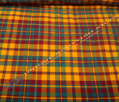 Strathearn-Tartan Fabric - Running Yards - 16 Oz Weight, 54 inches Width