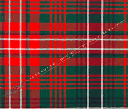 Ulster-Red-Tartan Fabric - Running Yards - 16 Oz Weight, 54 inches Width