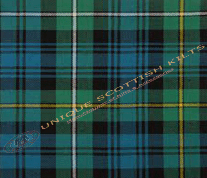 Campbell-of-Argyll-Ancient-Tartan Fabric - Running Yards - 16 Oz Weight, 54 inches Width