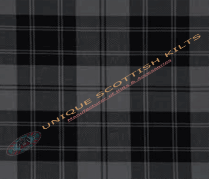 Douglas-Grey-Tartan Fabric - Running Yards - 16 Oz Weight, 54 inches Width