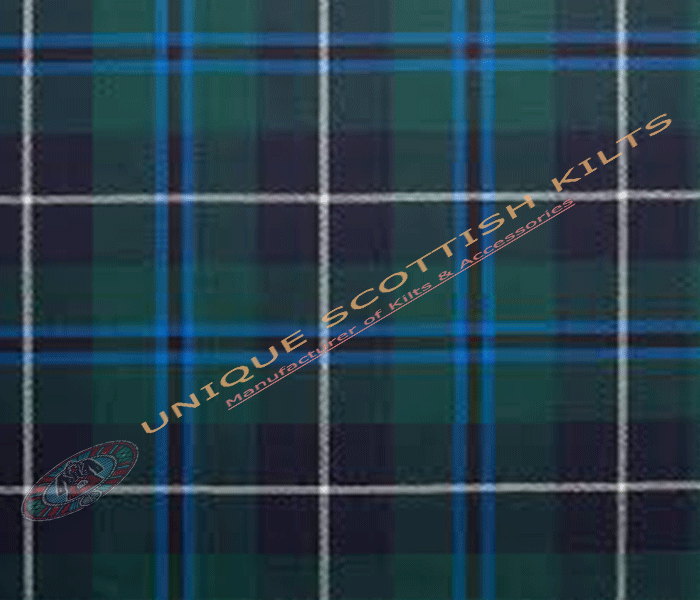 Douglas-Blue-Modern-Tartan Fabric - Running Yards - 16 Oz Weight, 54 inches Width
