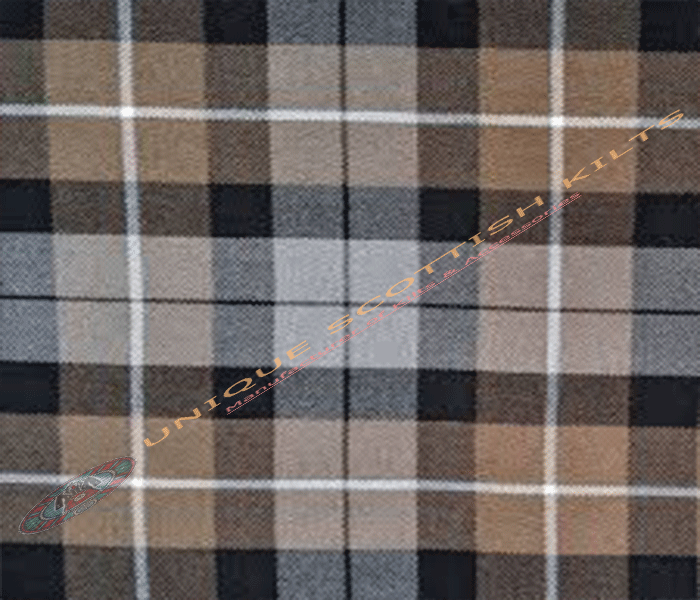 Garham-of-Montrose-Tartan Fabric - Running Yards - 16 Oz Weight, 54 inches Width