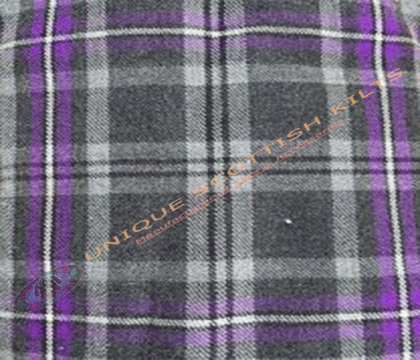 Hebridean-Thistle-Tartan Fabric - Running Yards - 16 Oz Weight, 54 inches Width