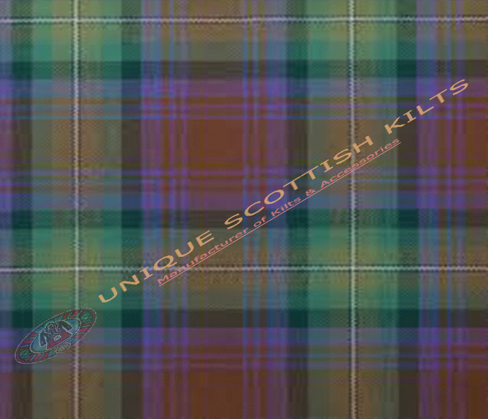 Isle-Of-Skye-Tartan Fabric - Running Yards - 16 Oz Weight, 54 inches Width