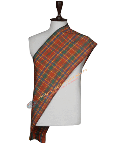 Munro Ancient Tartan Scarf Hand Fringed - Women's Sash