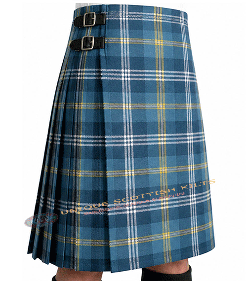 Gorman Blue Tartan 8 Yard Kilt - Image 2