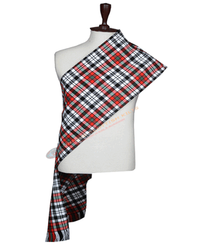 Clan Borthwick Dress Tartan Scarf Hand Fringed - Women's Sash