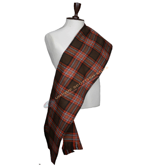 County Down Tartan Scarf Hand Fringed - Women's Sash - Image 2