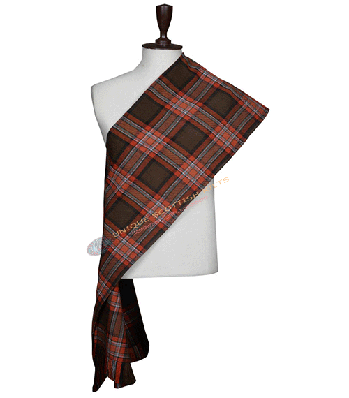 County Down Tartan Scarf Hand Fringed - Women's Sash
