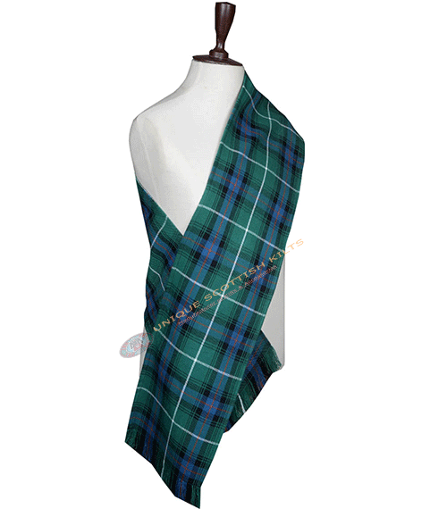 Clan Macdonald Of the isles Hunting Tartan Scarf Hand Fringed - Women's Sash - Image 2