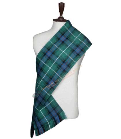 Clan Macdonald Of the isles Hunting Tartan Scarf Hand Fringed - Women's Sash