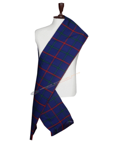 Clan Montgomery Modern Tartan Scarf Hand Fringed - Women's Sash