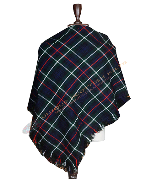 Mackenzie Modern Tartan Shawl – Classic Highland Plaid Shoulder Wrap with Fringed Edges - Image 3