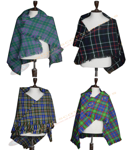 Clan Tartan Shawl – Women’s Traditional Scottish Fashion Wrap