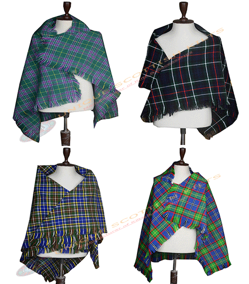 Clan Tartan Shawl – Women’s Traditional Scottish Fashion Wrap