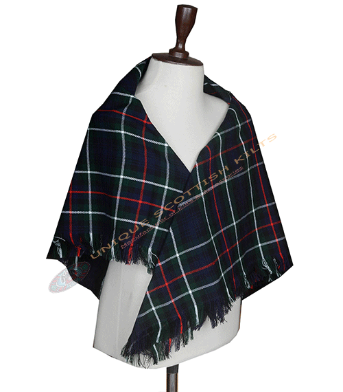 Mackenzie Modern Tartan Shawl – Classic Highland Plaid Shoulder Wrap with Fringed Edges - Image 2