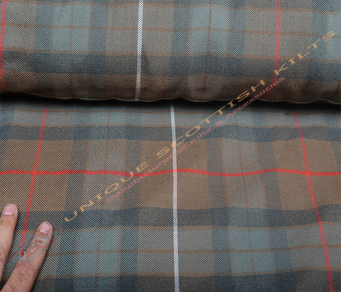 Fraser-Hunting-Weathered-Tartan Fabric - Running Yards - 16 Oz Weight, 54 inches Width - Image 2
