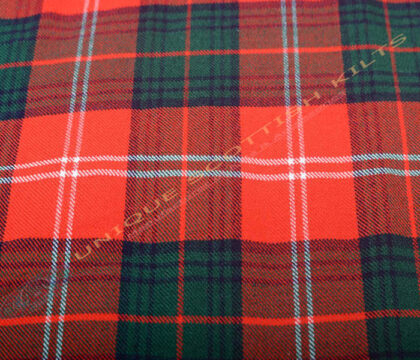 Chisholm-Red-Tartan Fabric - Running Yards - 16 Oz Weight, 54 inches Width (Copy)