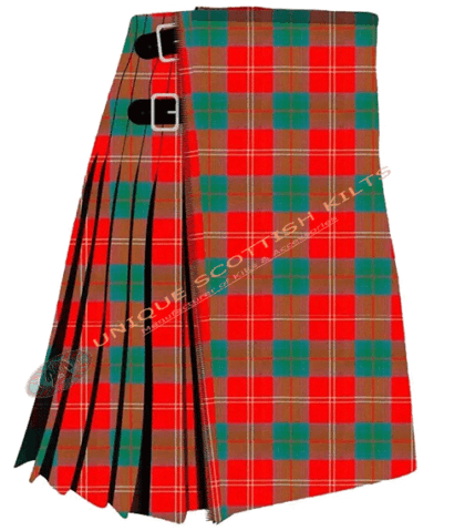 Chisholm Red Tartan 8 Yard Kilt