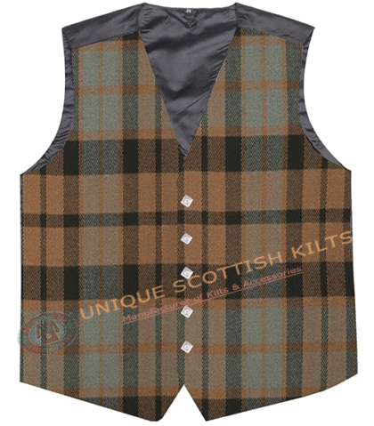 Mackay Weathered Tartan Waistcoat Kilt Vest