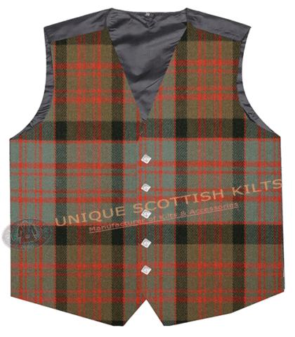 MacDonald Weathered Tartan Waistcoat Kilt Vest