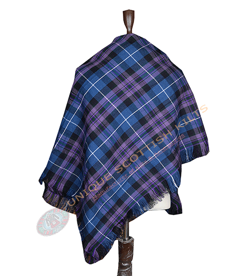 Pride of Scotland Tartan Shawl – Traditional Scottish Highland Shoulder Plaid, Fringed Tartan Wrap Women - Image 3